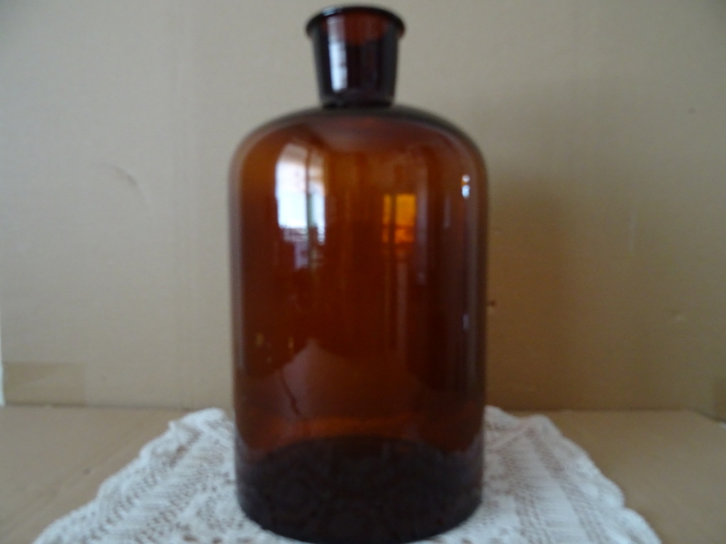 Grote antieke apothekersfles 32cm - Afbeelding 3