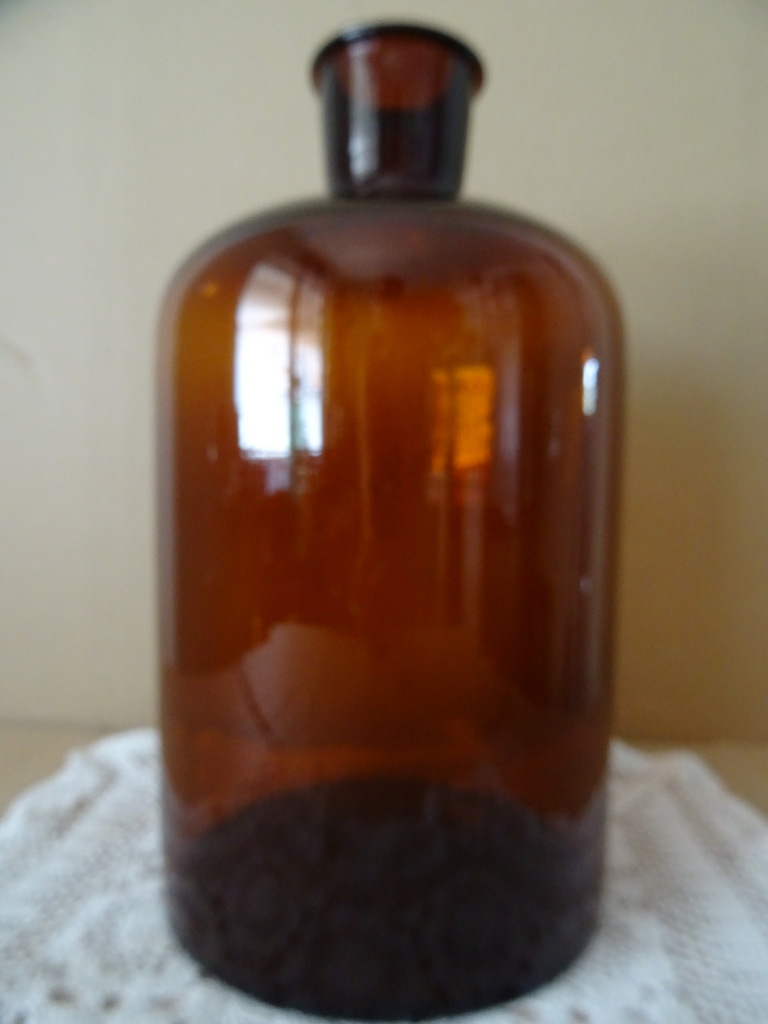 Grote antieke apothekersfles 32cm - Afbeelding 6