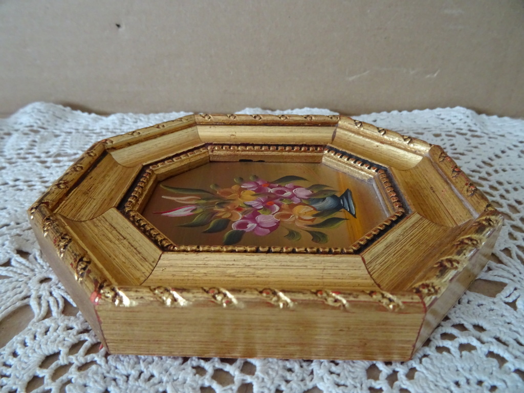 Vintage Italiaans miniatuur schilderij op koper 11x14cm - Afbeelding 9