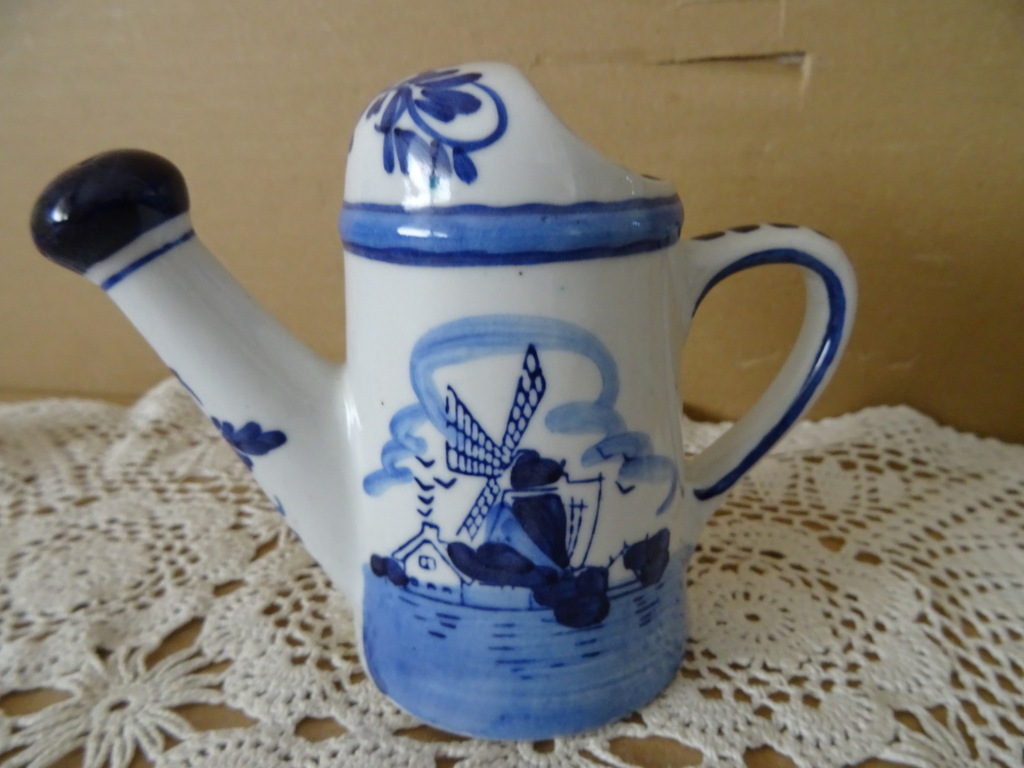 Vintage Delfts blauw kannetje 10cm - Afbeelding 3