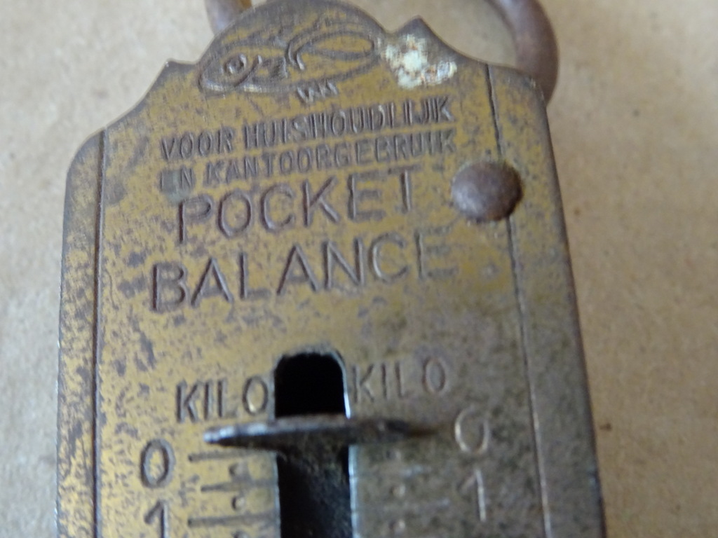Antieke weegschaal Pocket balance voor huishoudelijk en kantoorgebruik - Afbeelding 3