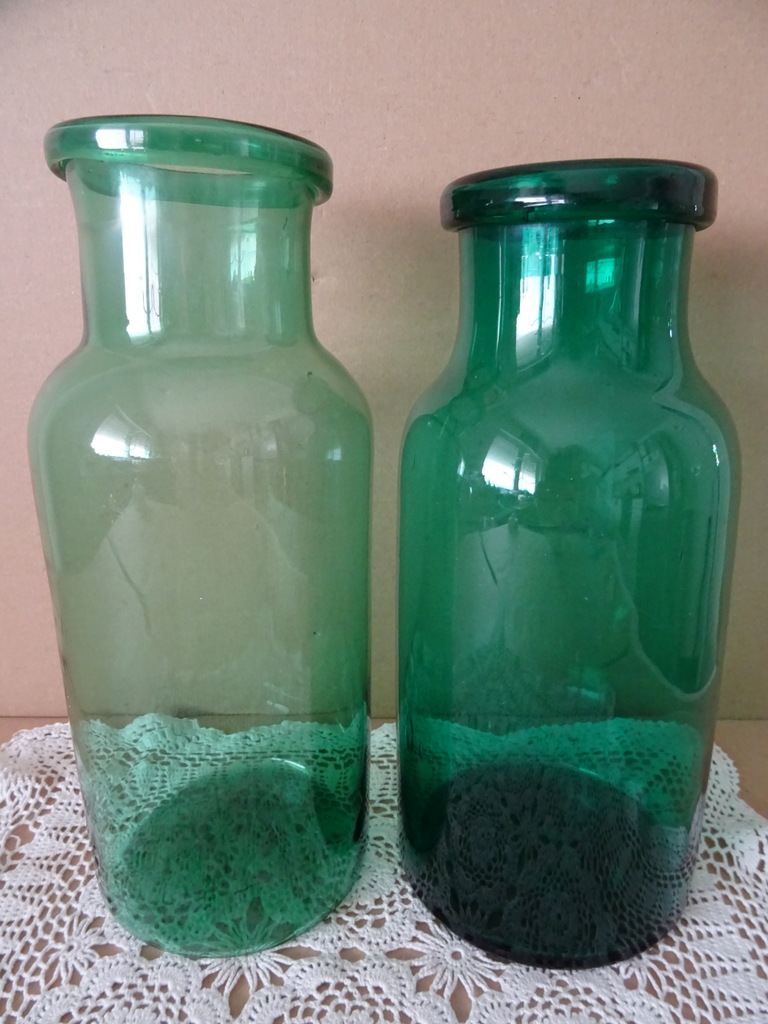Vintage set mondgeblazen vazen 27cm