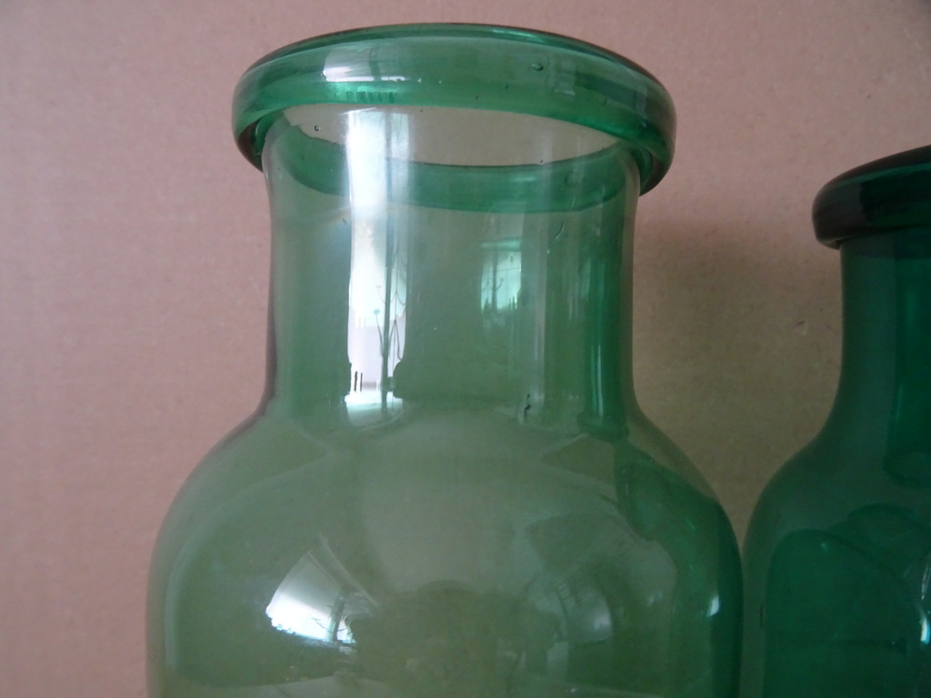 Vintage set mondgeblazen vazen 27cm - Afbeelding 2