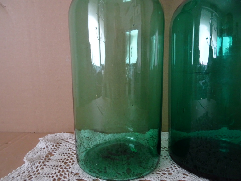 Vintage set mondgeblazen vazen 27cm - Afbeelding 3