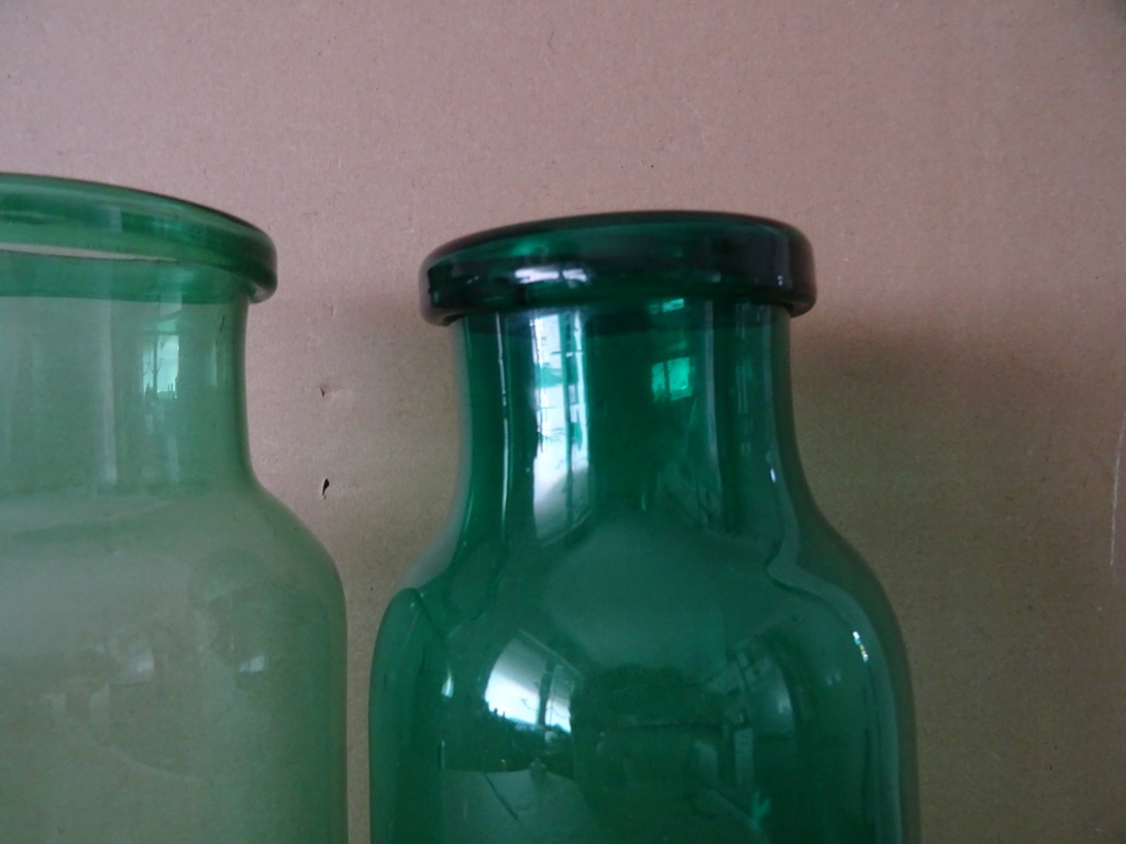 Vintage set mondgeblazen vazen 27cm - Afbeelding 4