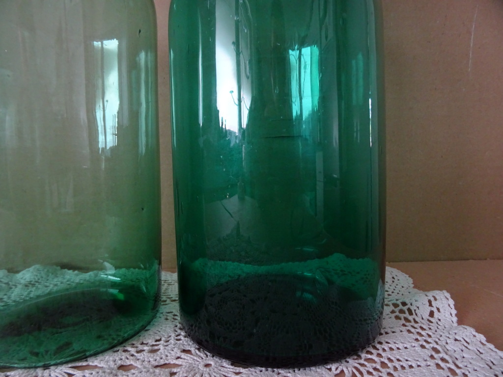 Vintage set mondgeblazen vazen 27cm - Afbeelding 5