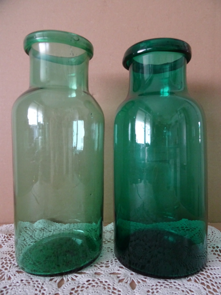 Vintage set mondgeblazen vazen 27cm - Afbeelding 6