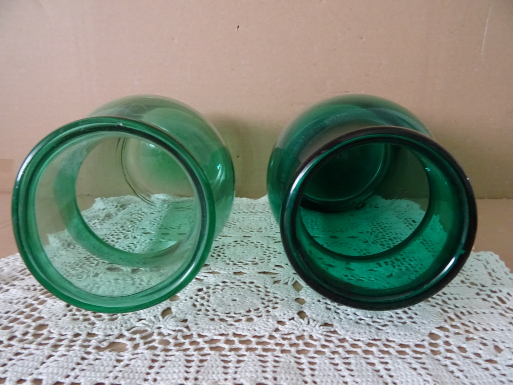 Vintage set mondgeblazen vazen 27cm - Afbeelding 9