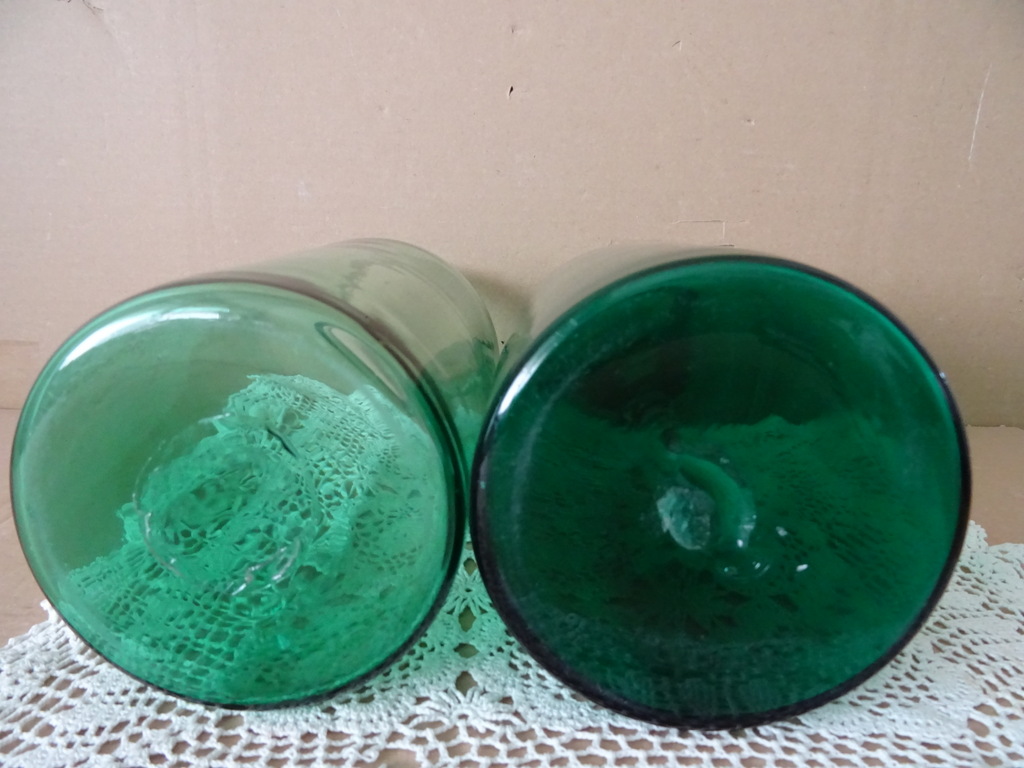 Vintage set mondgeblazen vazen 27cm - Afbeelding 10