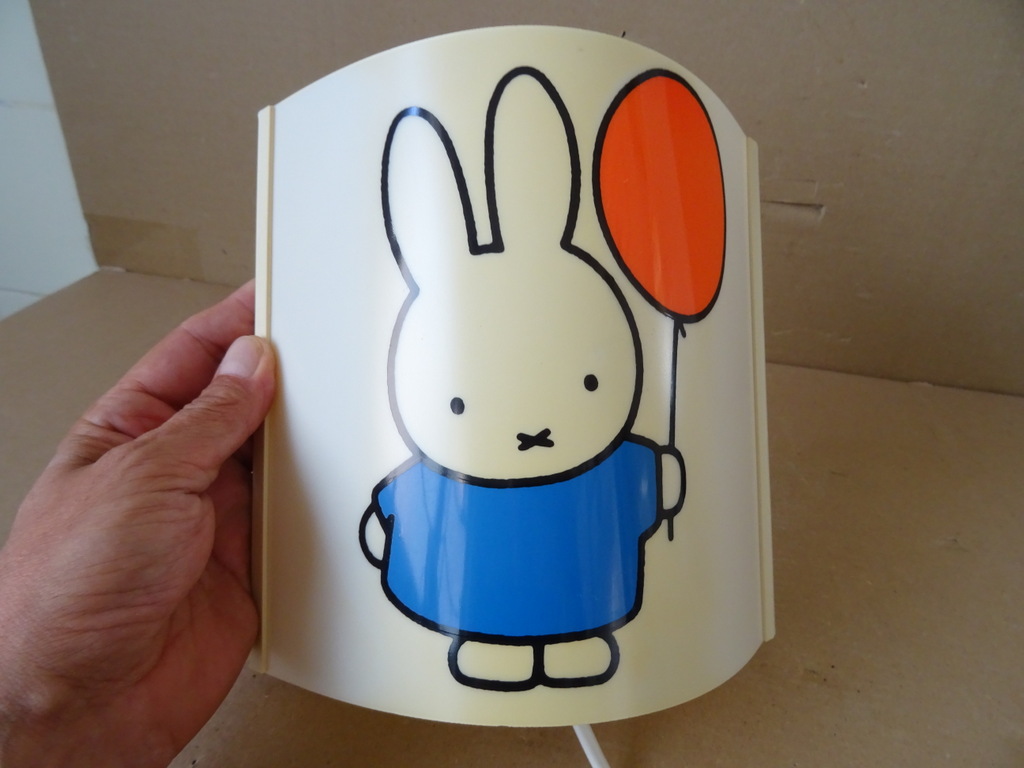 Vintage Nijntje lamp wandlamp kinderkamer 20x20cm - Afbeelding 4