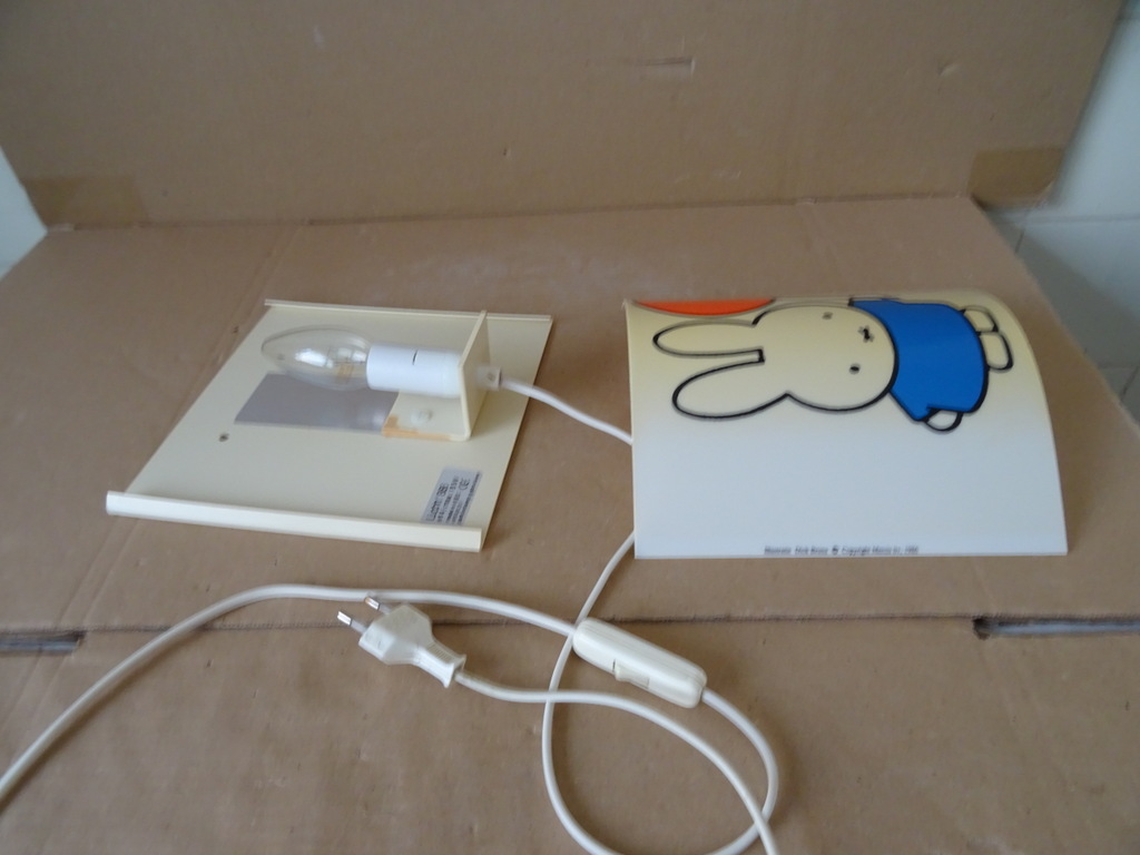 Vintage Nijntje lamp wandlamp kinderkamer 20x20cm - Afbeelding 6