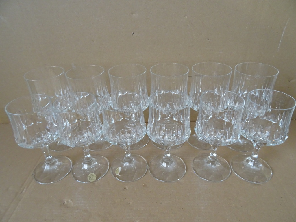 Vintage set kristallen glazen Echt Bleikristal