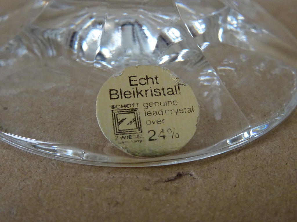 Vintage set kristallen glazen Echt Bleikristal - Afbeelding 4