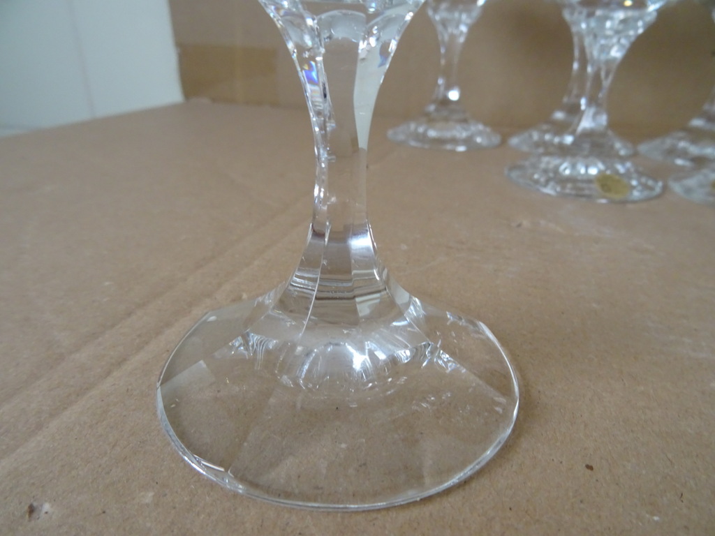 Vintage set kristallen glazen Echt Bleikristal - Afbeelding 7
