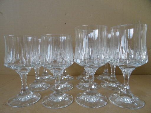 Vintage set kristallen glazen Echt Bleikristal