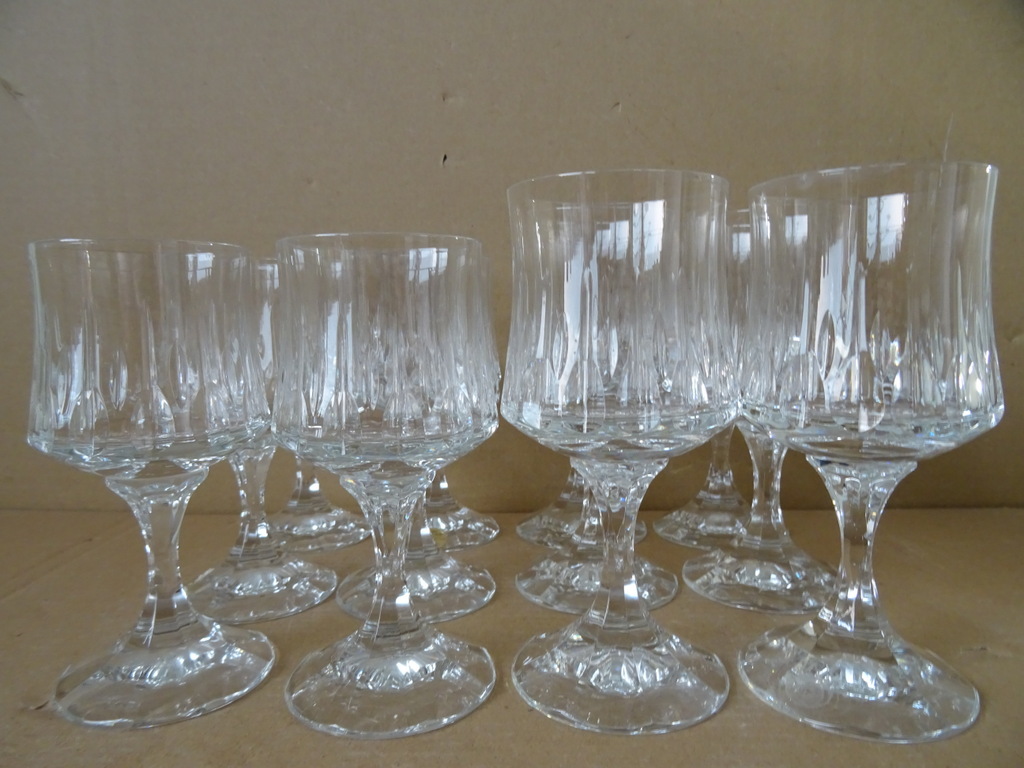 Vintage set kristallen glazen Echt Bleikristal