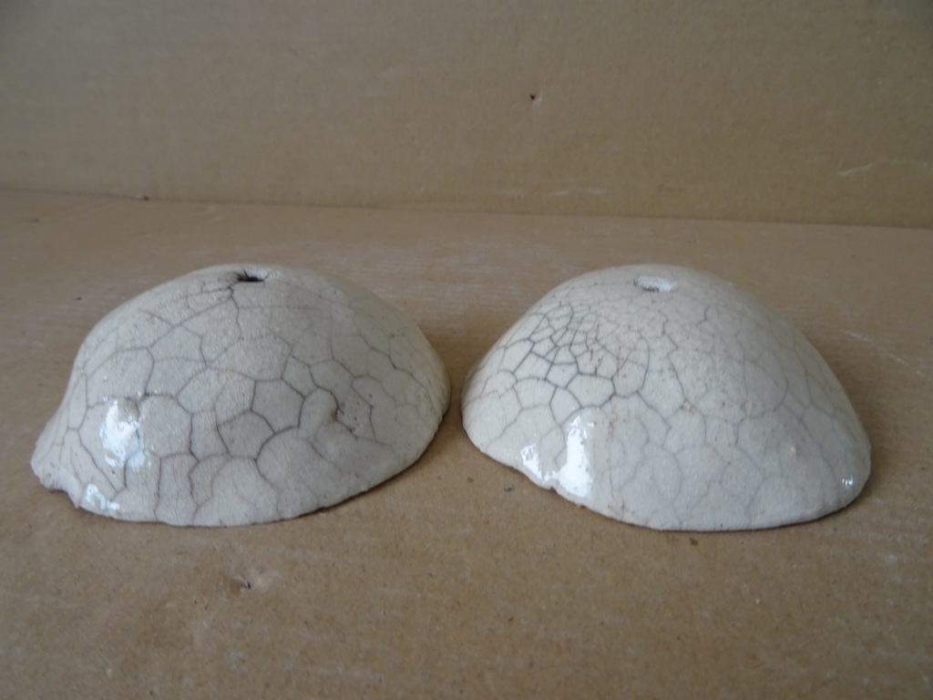 Set wierookhouders raku keramiek 9cm doorsnede - Afbeelding 6