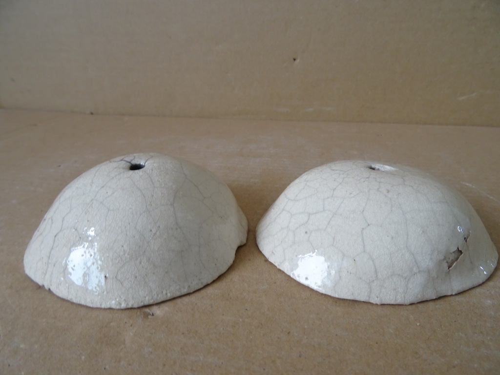 Set wierookhouders raku keramiek 9cm doorsnede - Afbeelding 7