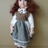 Vintage porseleinen pop 50cm