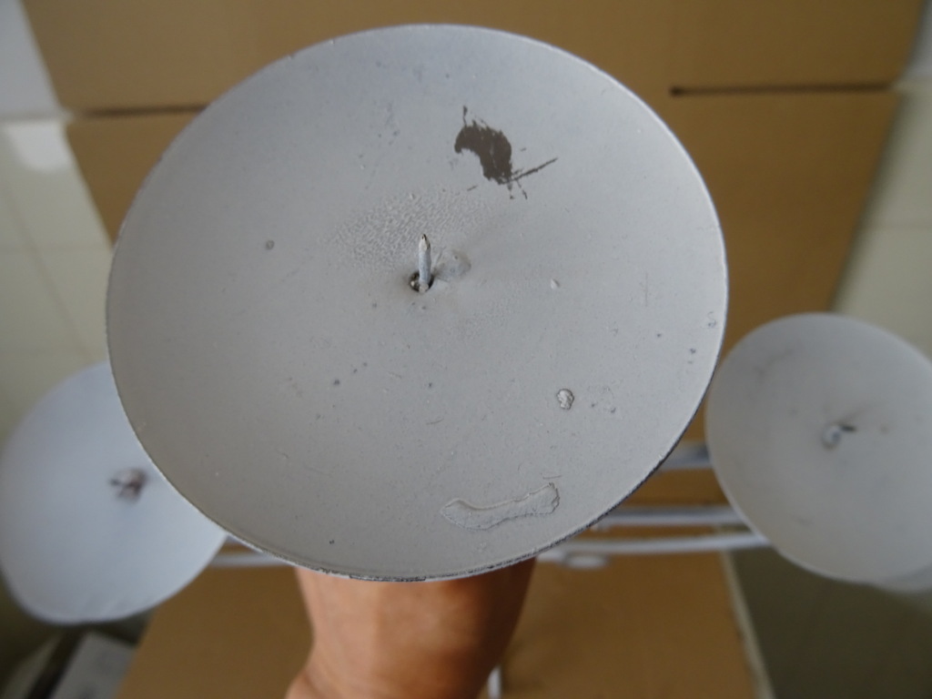 Grote smeedijzeren kaarsenhouder kerstboom 79cm - Afbeelding 3