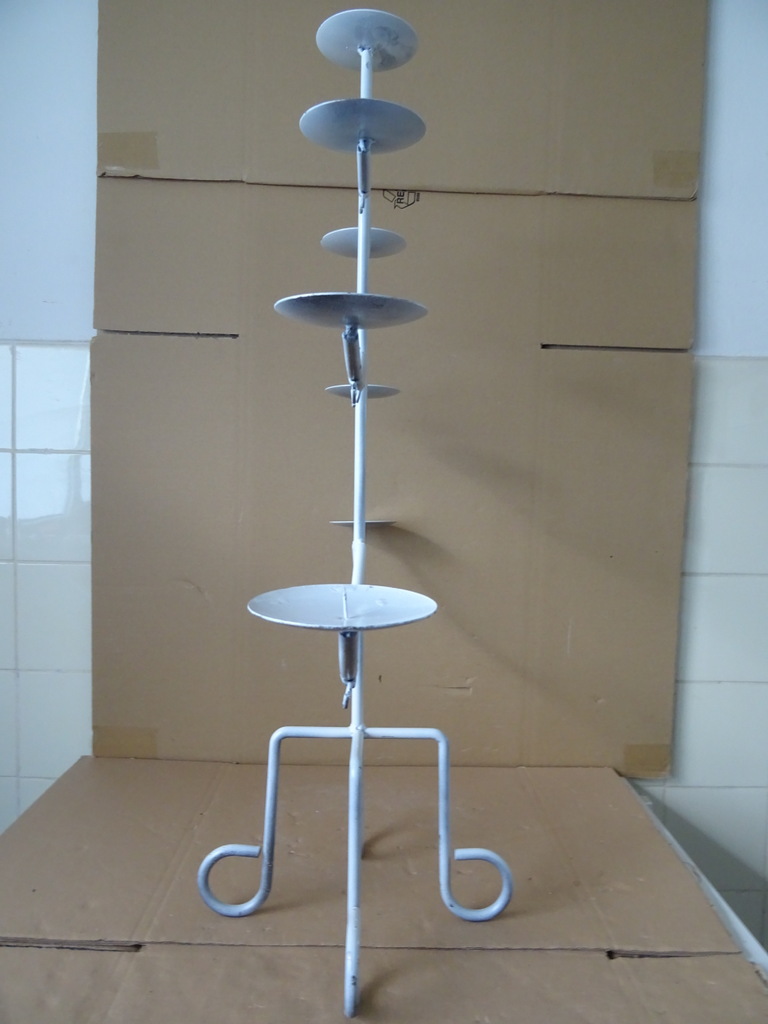 Grote smeedijzeren kaarsenhouder kerstboom 79cm - Afbeelding 13