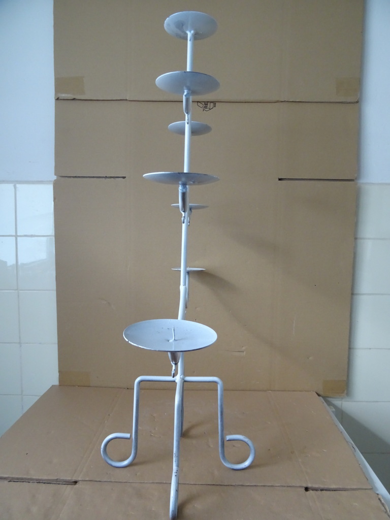 Grote smeedijzeren kaarsenhouder kerstboom 79cm - Afbeelding 15
