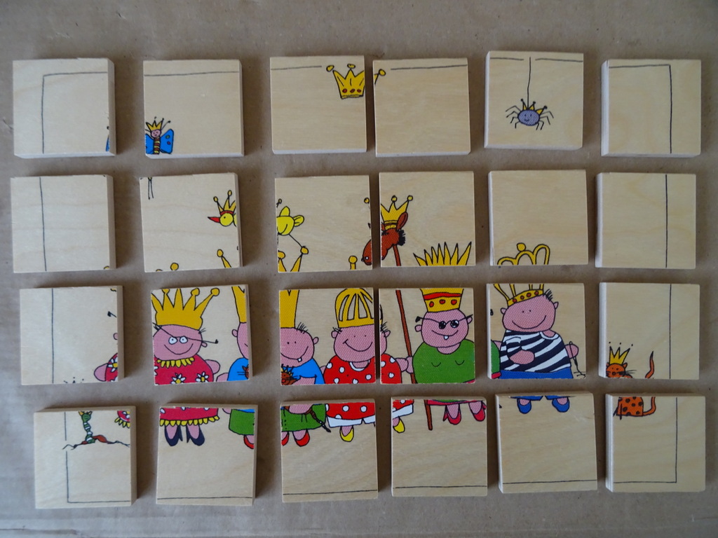 Houten Janbibejan set puzzel memoryspel en balanstoren - Afbeelding 3