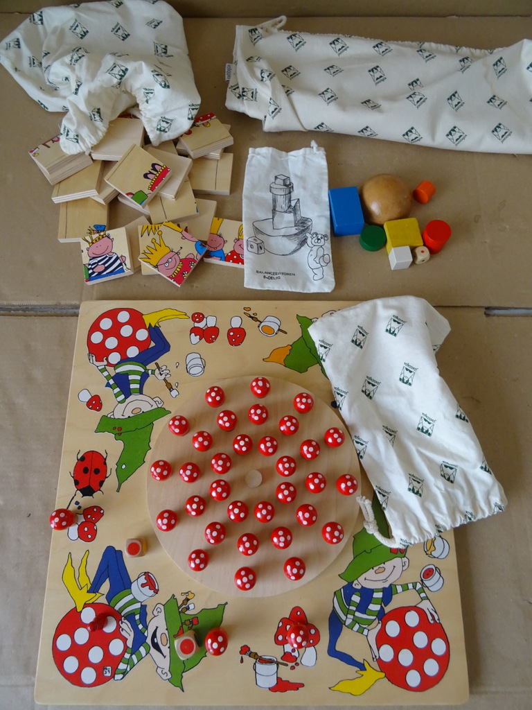 Houten Janbibejan set puzzel memoryspel en balanstoren - Afbeelding 10