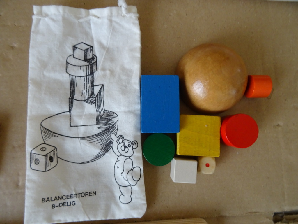 Houten Janbibejan set puzzel memoryspel en balanstoren - Afbeelding 17