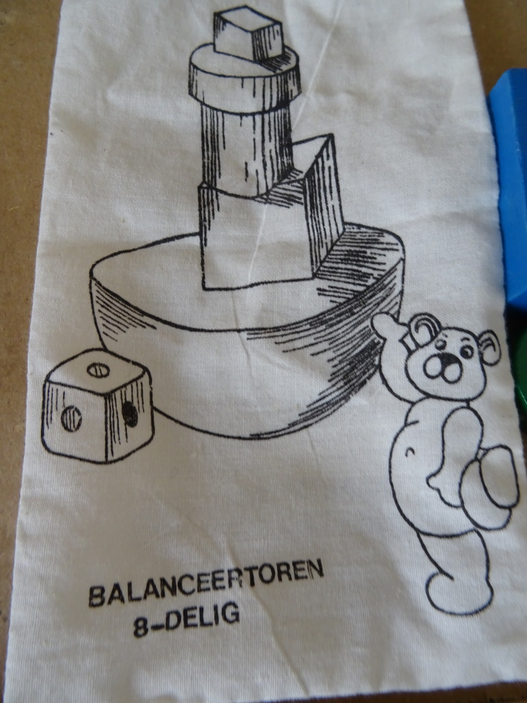 Houten Janbibejan set puzzel memoryspel en balanstoren - Afbeelding 18