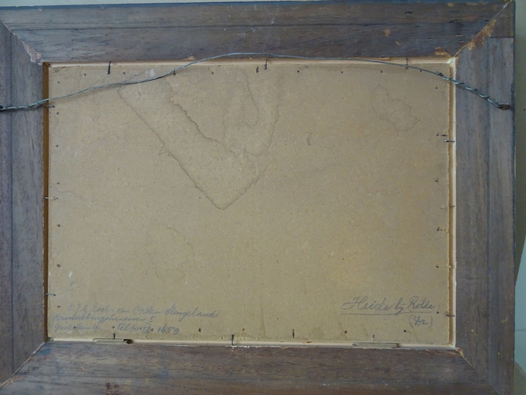 Schilderij C. J. G. Cool- Van Oosten Slingeland Heide bij Rolde 57x43cm - Afbeelding 17