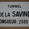 Vintage Frans emaille bord tunnelbord 60x40cm