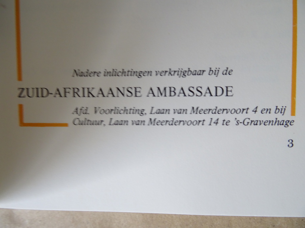 Vintage set boekjes Zuidafrikaanse ambassade - Afbeelding 20
