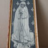 Vintage prent Heilige Maria 17x41cm White Fathers 1950