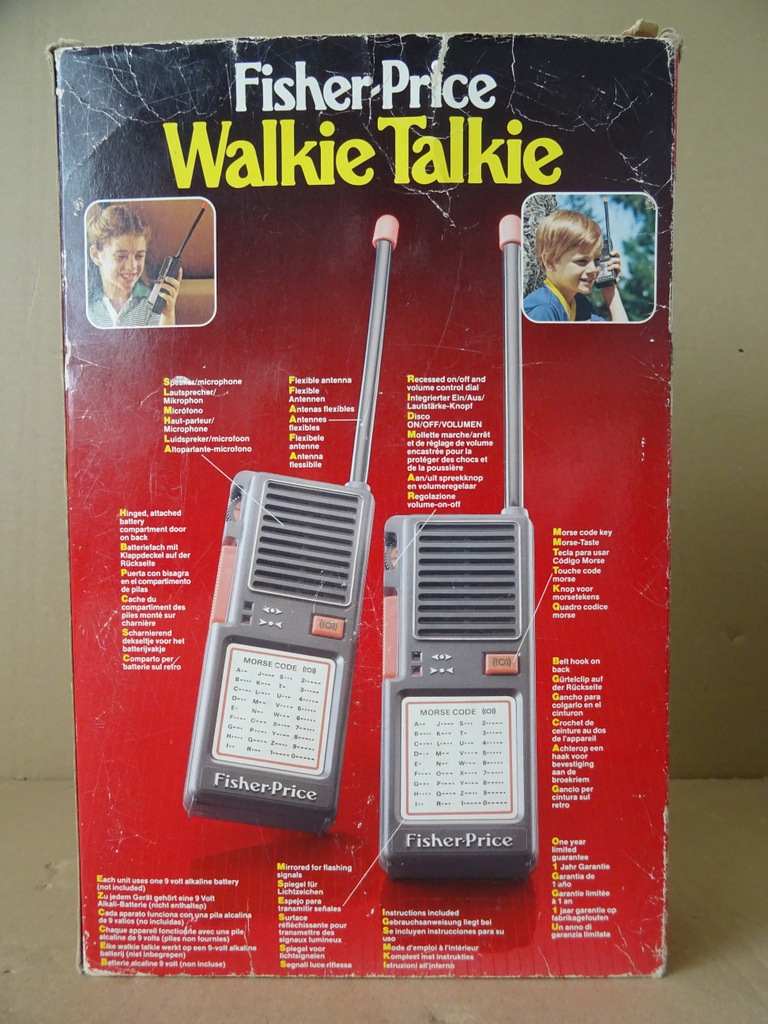 Vintage Fisher-Price Walkie Talkie set - Afbeelding 4