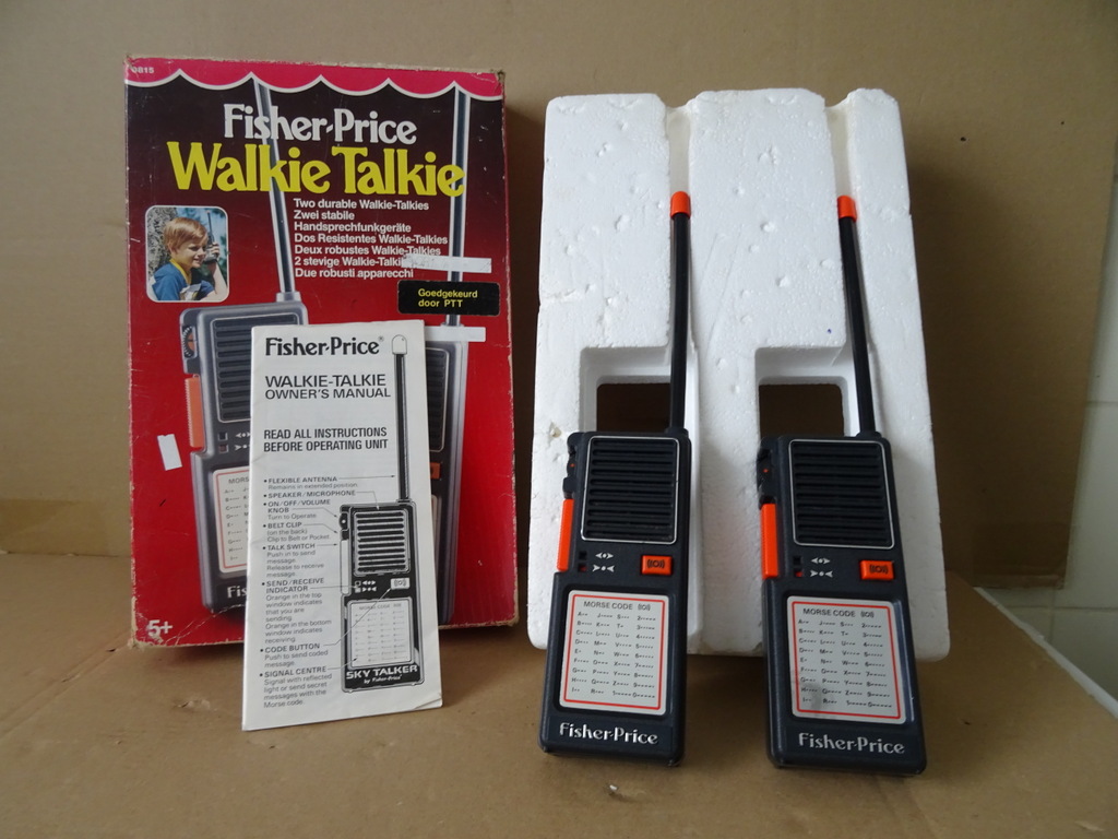 Vintage Fisher-Price Walkie Talkie set - Afbeelding 5