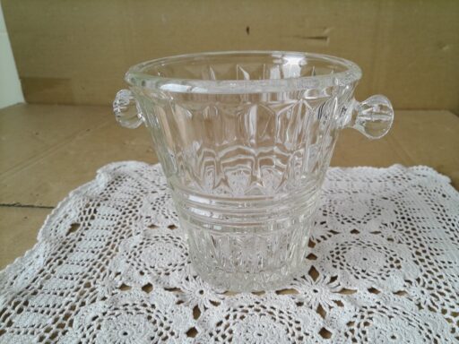 Vintage glazen vijzel 13cm