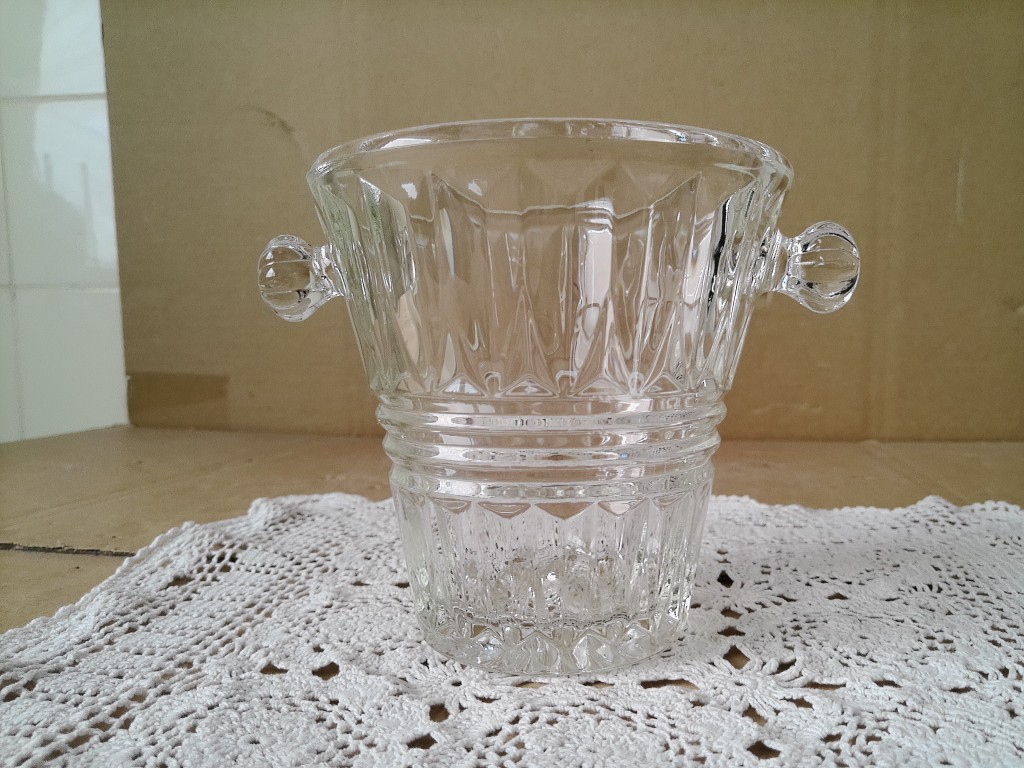 Vintage glazen vijzel 13cm - Afbeelding 2