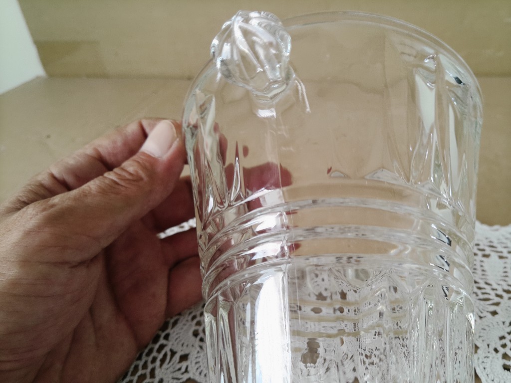 Vintage glazen vijzel 13cm - Afbeelding 4