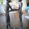 Astrid Velduyzen-Koppen bronzen beeld De Ontmoeting 15cm