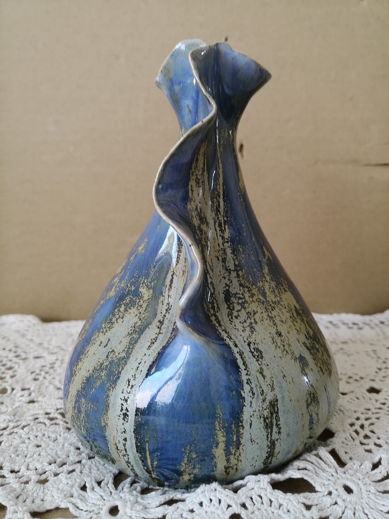 Aardewerk vaas Ellen van Bendegom 14cm - Afbeelding 4