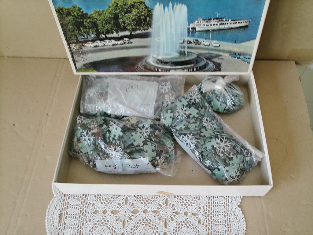 Vintage puzzel White Horse Luzern Zwitserland 1000 stukjes - Afbeelding 7