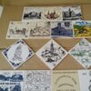 Vintage tegels met plaatsen en verenigingen 19 euro per stuk