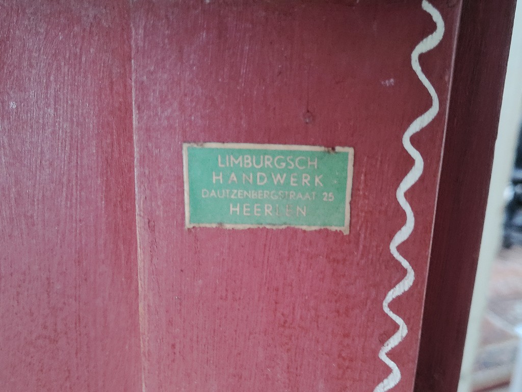 Vintage hoekkastje Veldhoeve Handwerk 46x33x70cm volkskunst - Afbeelding 7