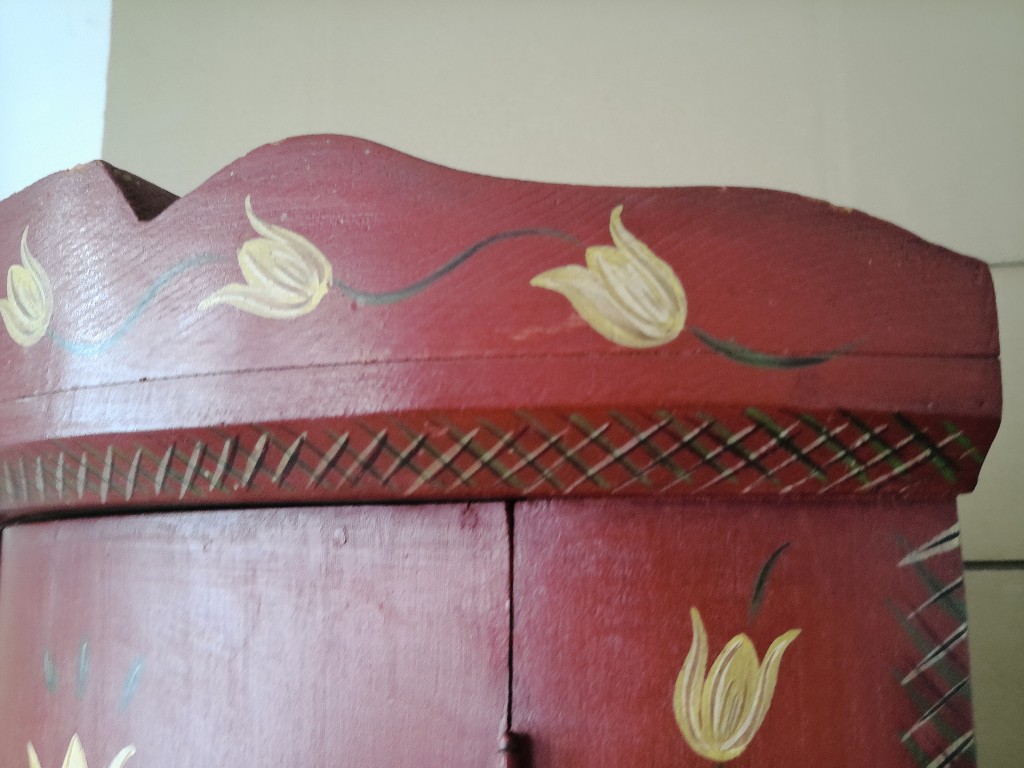 Vintage hoekkastje Veldhoeve Handwerk 46x33x70cm volkskunst - Afbeelding 22