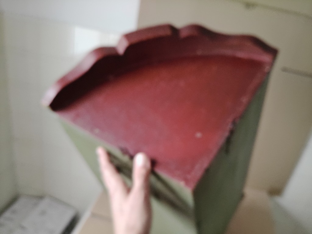 Vintage hoekkastje Veldhoeve Handwerk 46x33x70cm volkskunst - Afbeelding 32