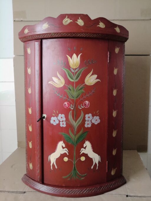 Vintage hoekkastje Veldhoeve Handwerk 46x33x70cm