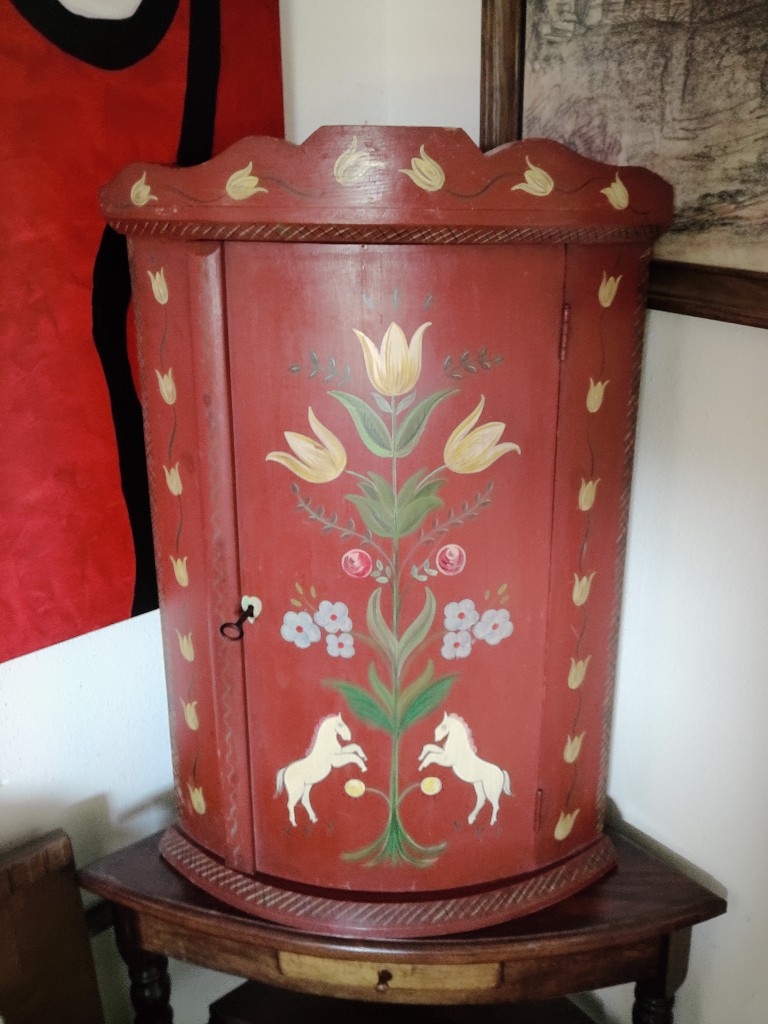 Vintage hoekkastje Veldhoeve Handwerk 46x33x70cm volkskunst - Afbeelding 44