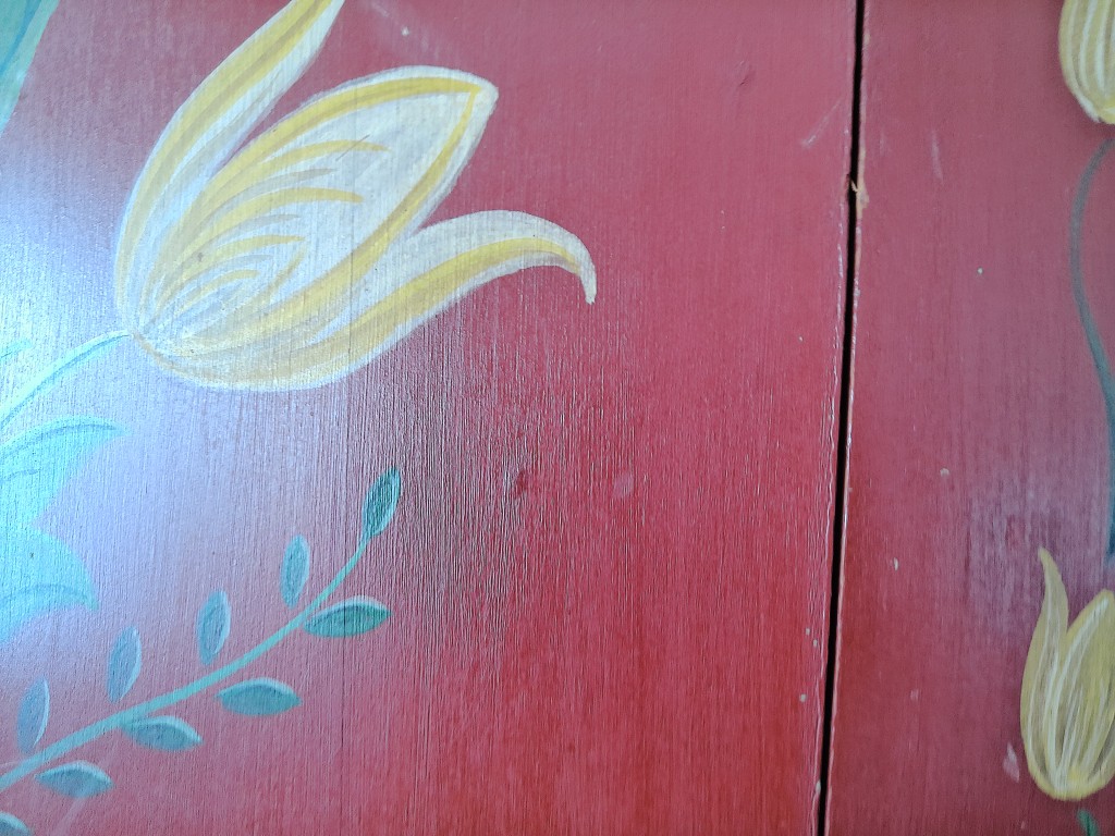 Vintage hoekkastje Veldhoeve Handwerk 46x33x70cm volkskunst - Afbeelding 20