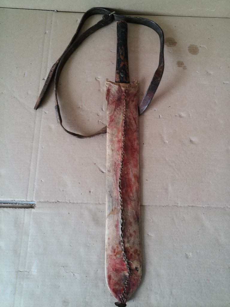 Traditioneel simi zwaard Masai Kenia 52cm - Afbeelding 18